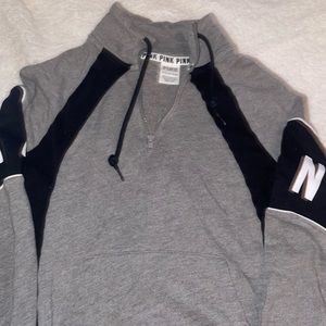 Pink half zip sweatshirt